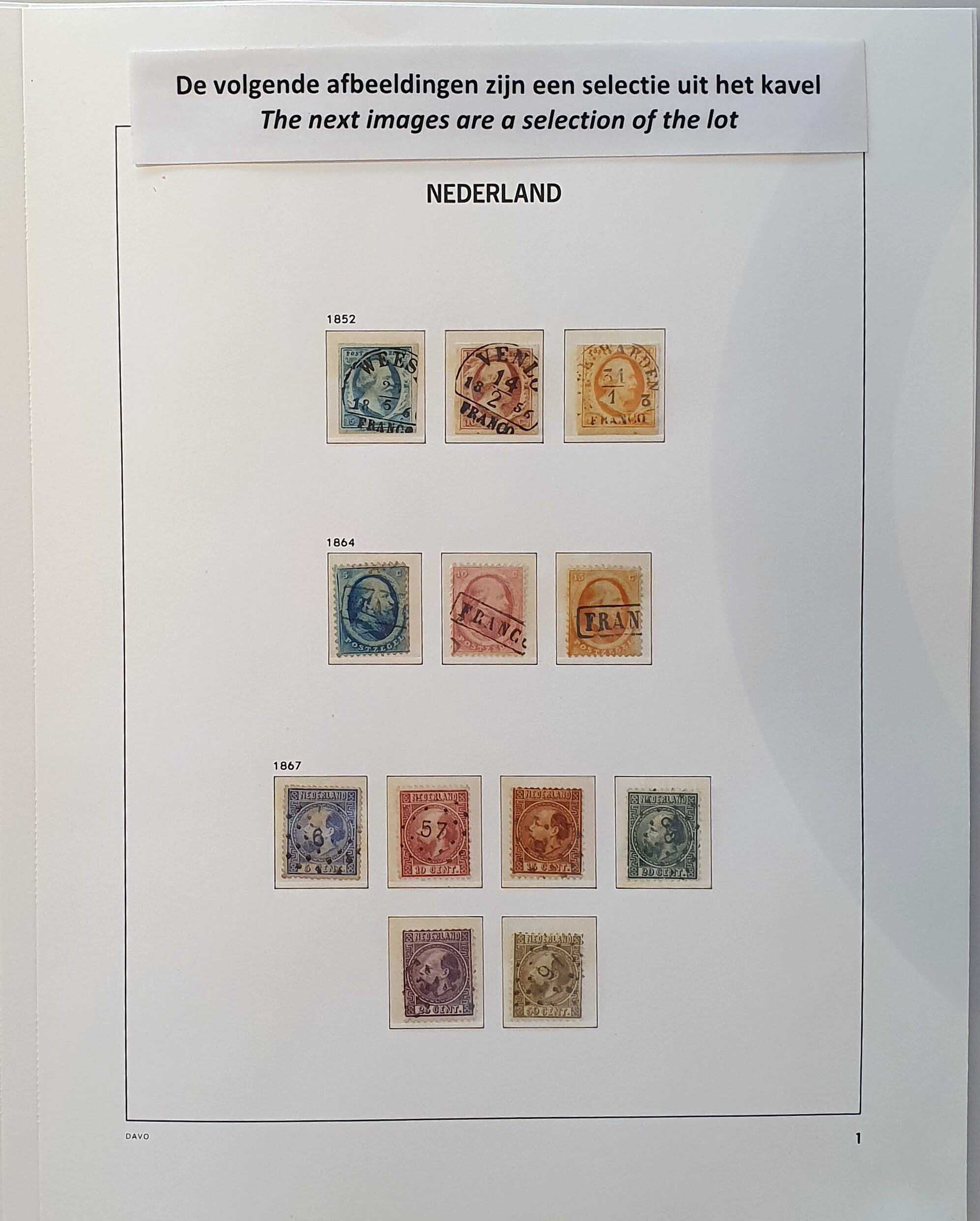 Lot 17 - europe Netherlands -  Corinphila Veilingen Auction 254 - Day 1 NEDERLAND EN O.R. IN ALBUMS EN INSTEEKBOEKEN