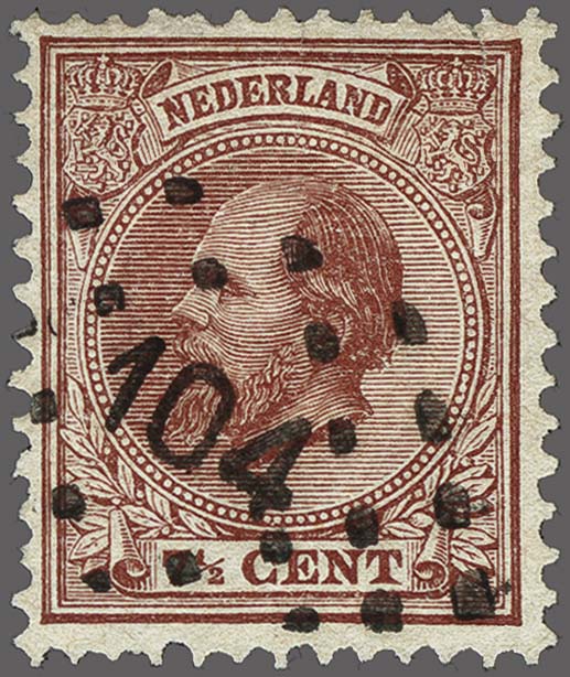 Lot 2271 - cancellations Numeral Cancel - Corinphila Veilingen Auction 254 - Day 3 Nederland Lot 2271 - cancellations Numeral Cancel - Corinphila Veilingen Auction 254 - Day 3 Nederland
