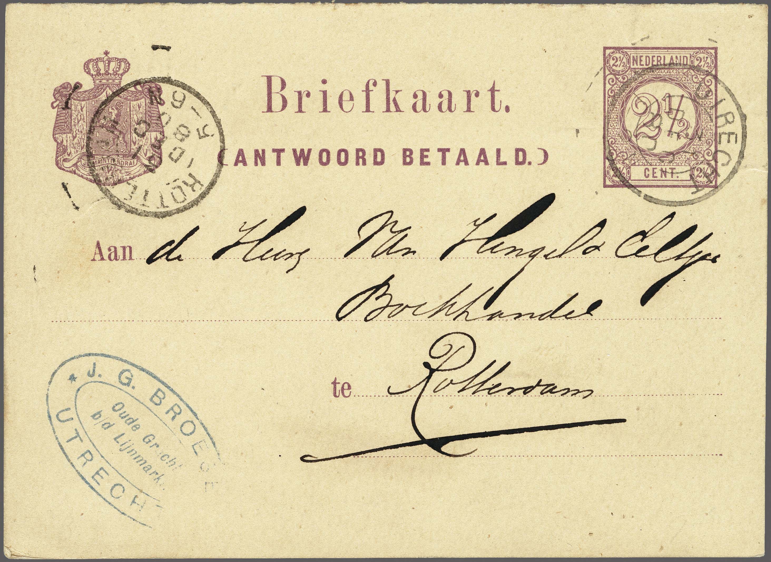Lot 2323 - Netherlands Postal stationery - Corinphila Veilingen Auction 254 - Day 3 Nederland Lot 2323 - Netherlands Postal stationery - Corinphila Veilingen Auction 254 - Day 3 Nederland